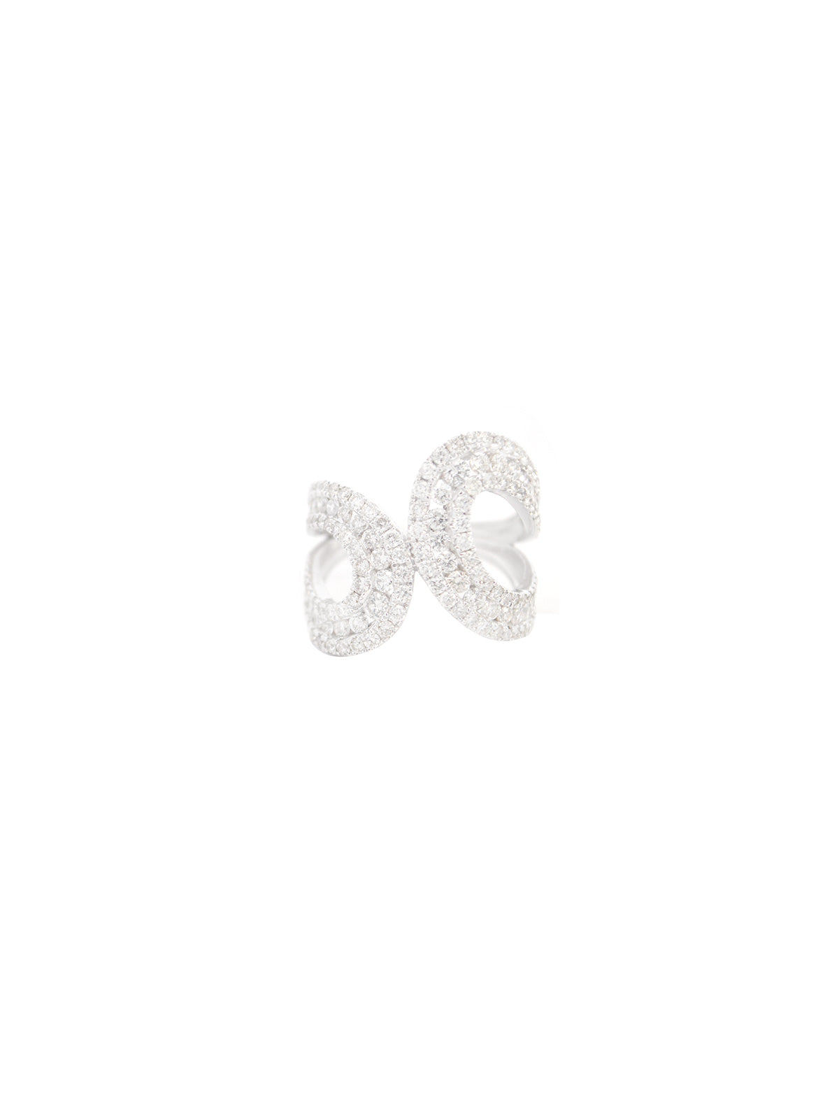1.93ct Diamond 14K Gold Bypass Ring