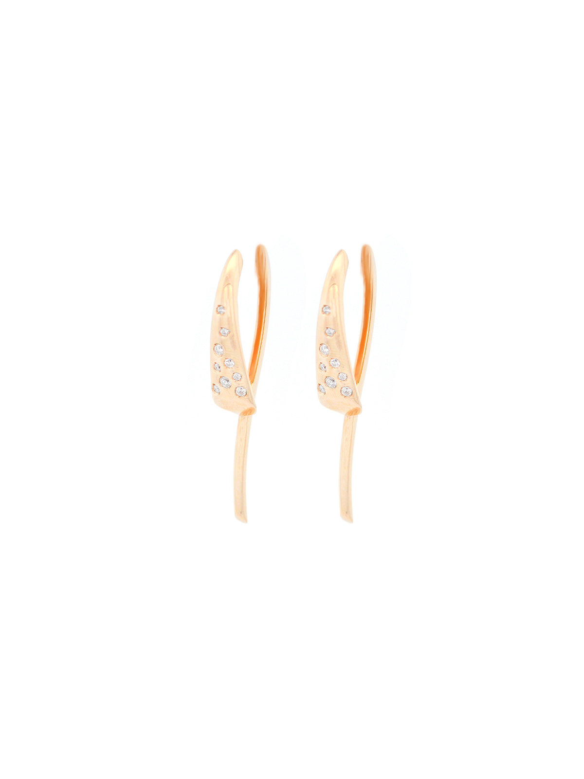 0.29ct Diamond 14K Gold Statement Earrings