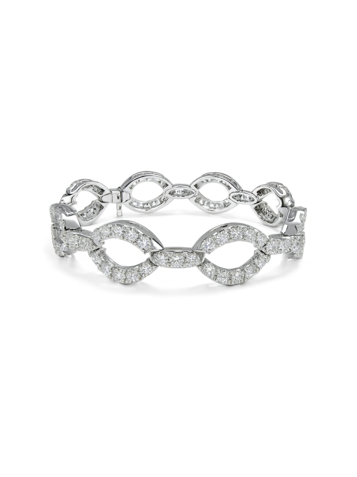 9.6ct Diamond 18K Gold Multi Bangle Bracelet