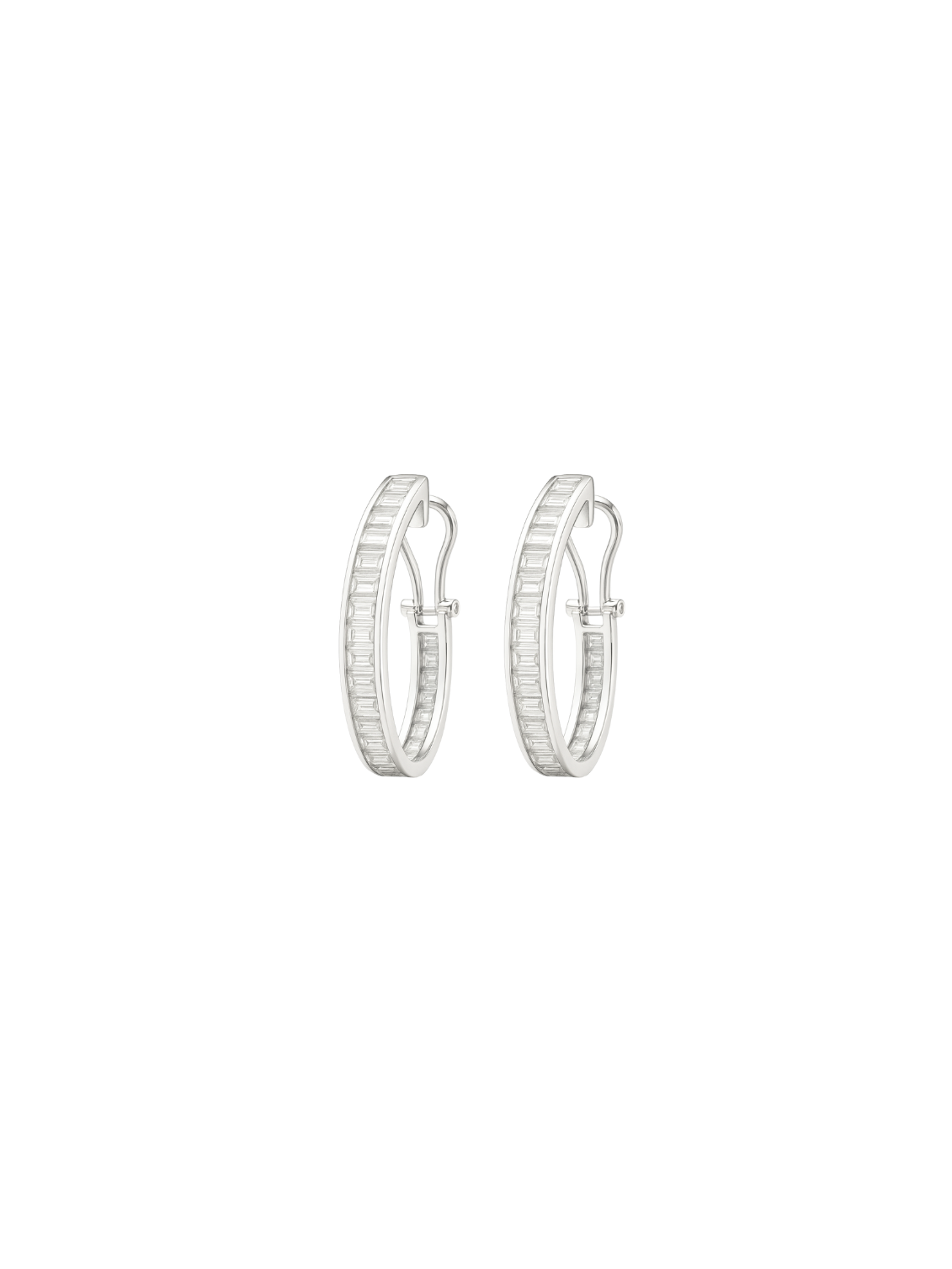 1.00ct Diamond 14K Gold Hoop Earrings