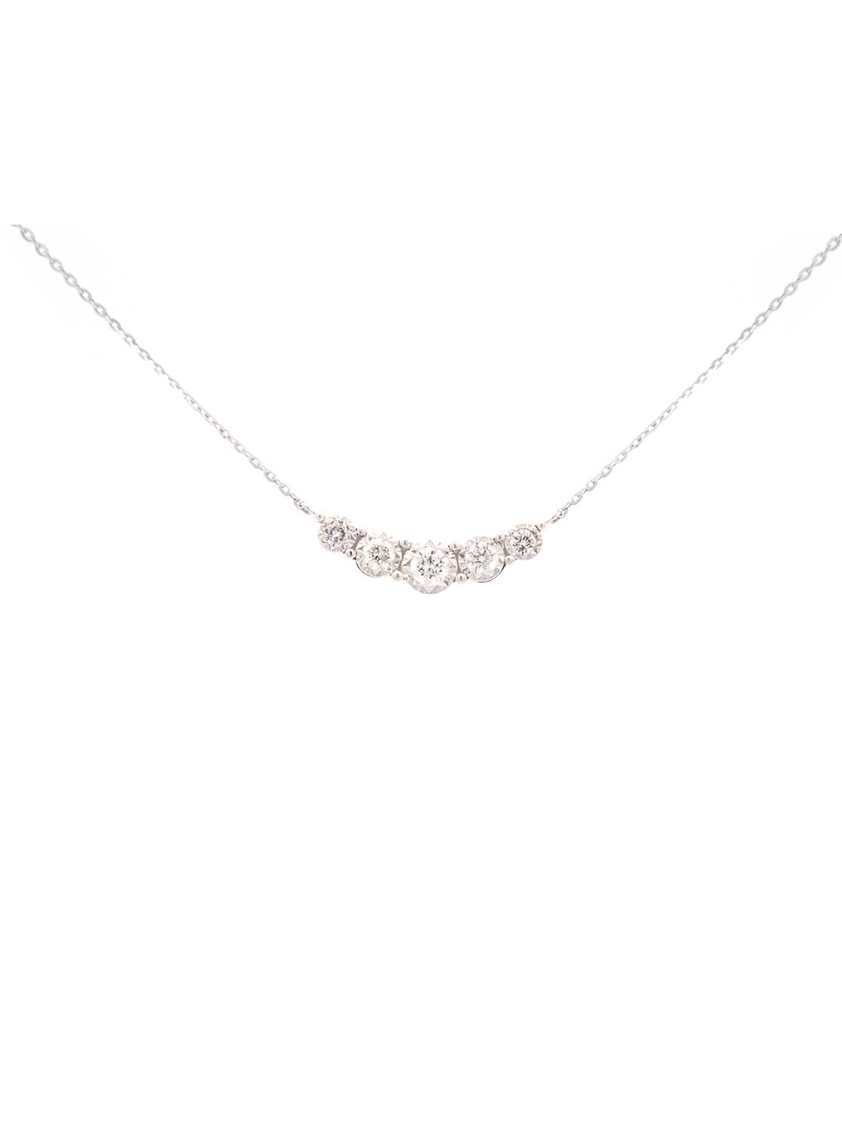 0.27ct Diamond 14K Gold Dainty Chain Necklace