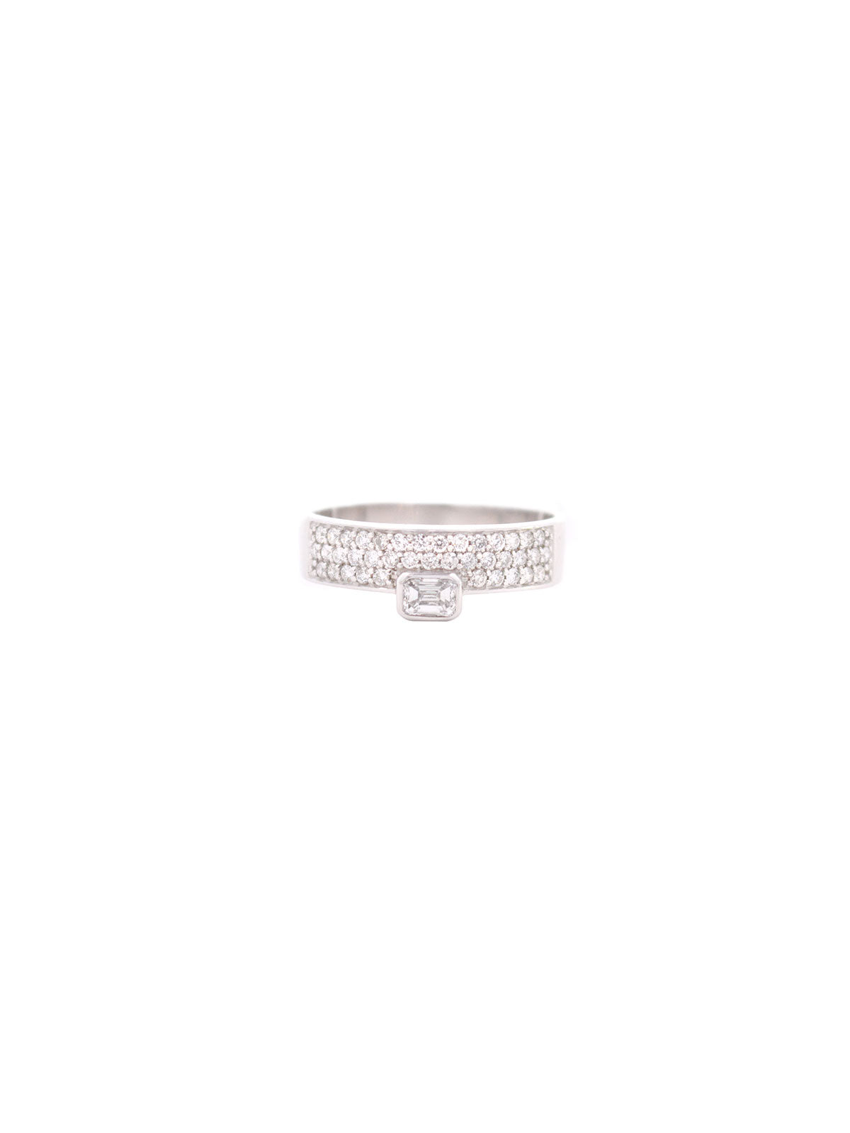 0.48ct Diamond 14K Gold Emerald Cut Ring