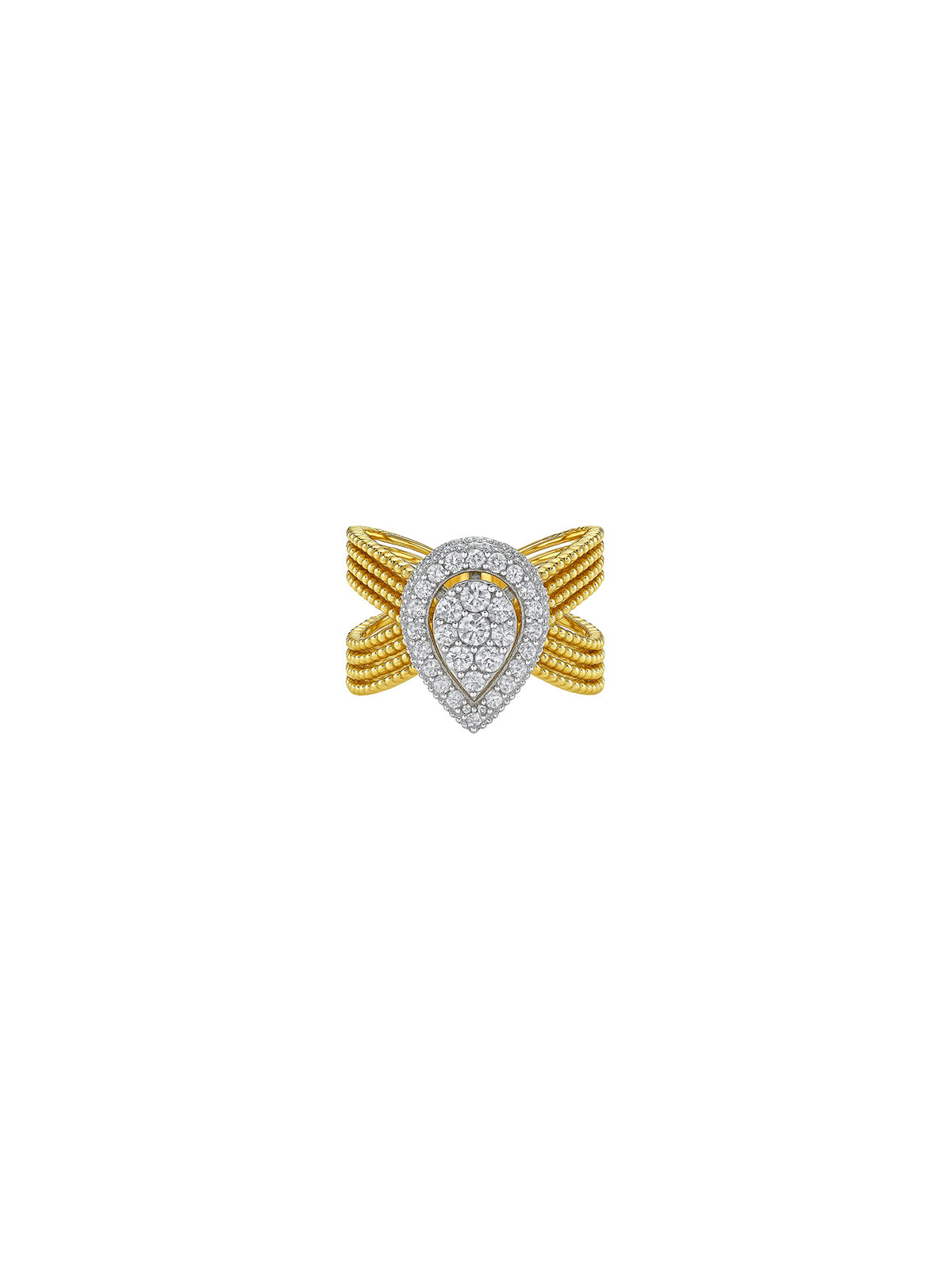 1.44ct Diamond 14K Pear Ring