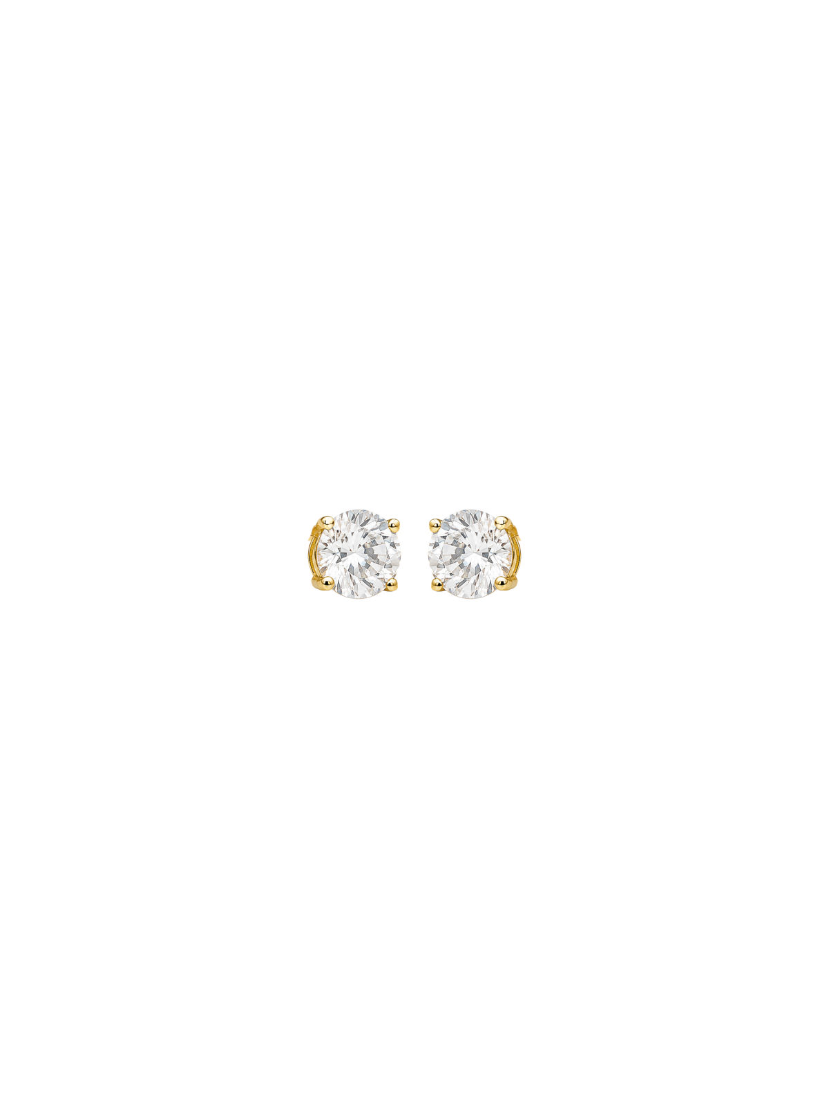 1.00ct Diamond 18K Gold Classic Stud Earring