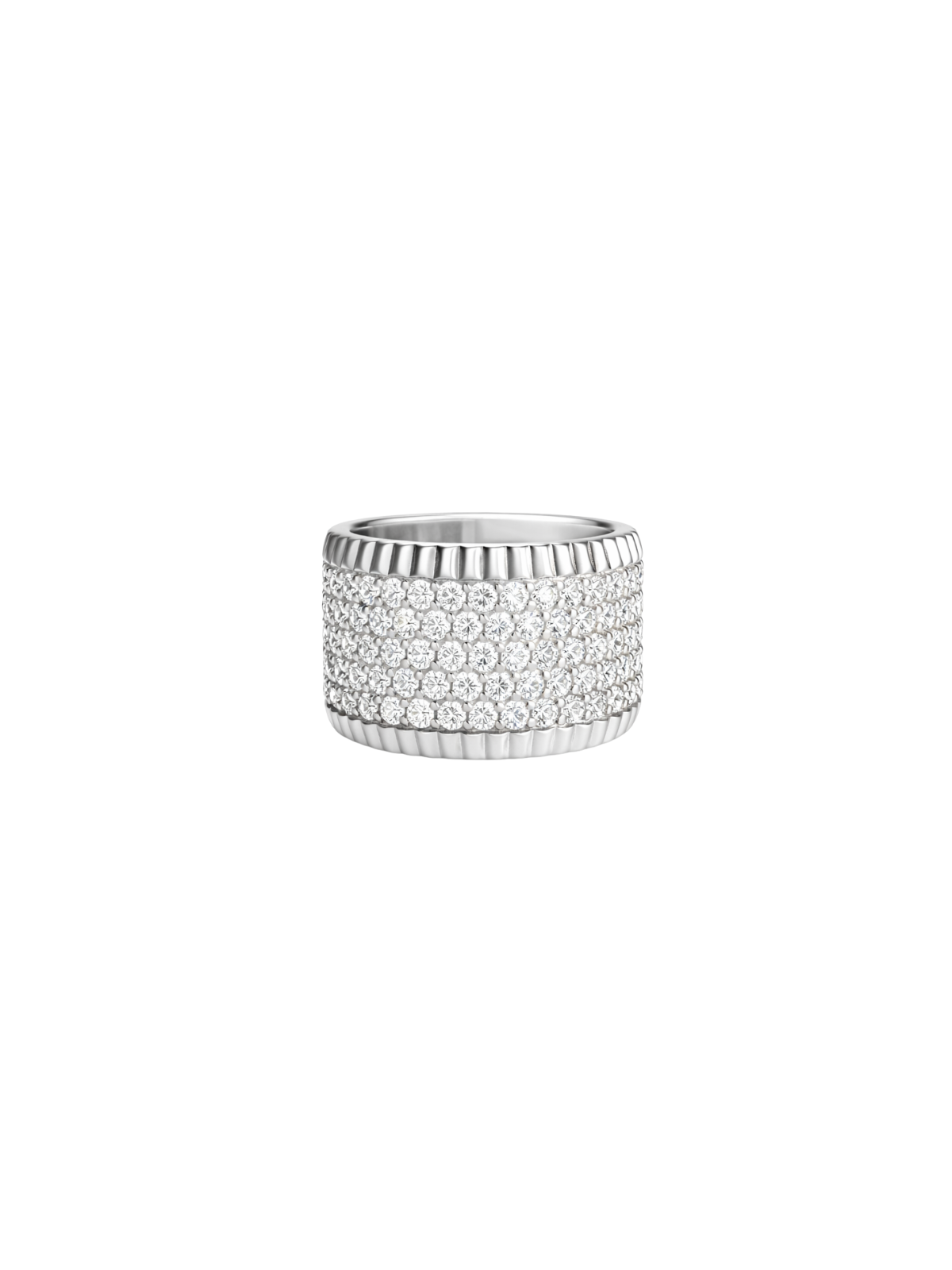1.85ct Diamond 14K Gold Pave Ring
