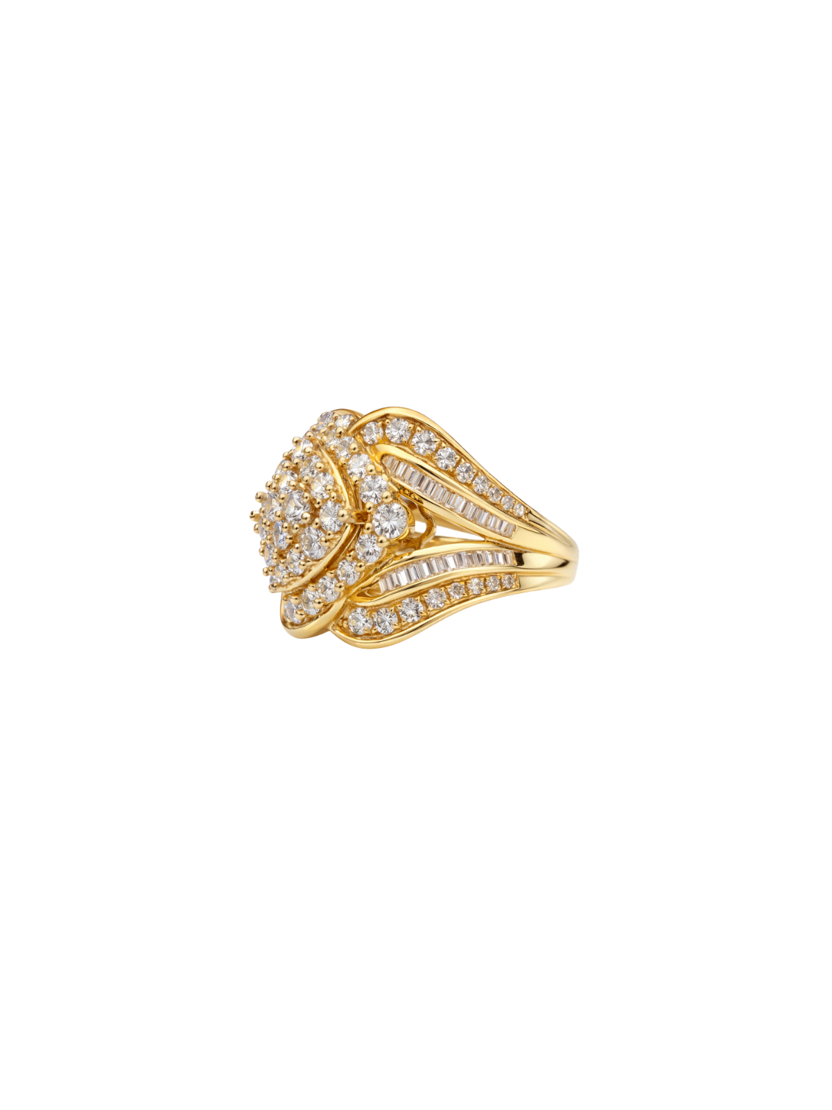 2.00ct Diamond 14K Gold Cocktail Ring