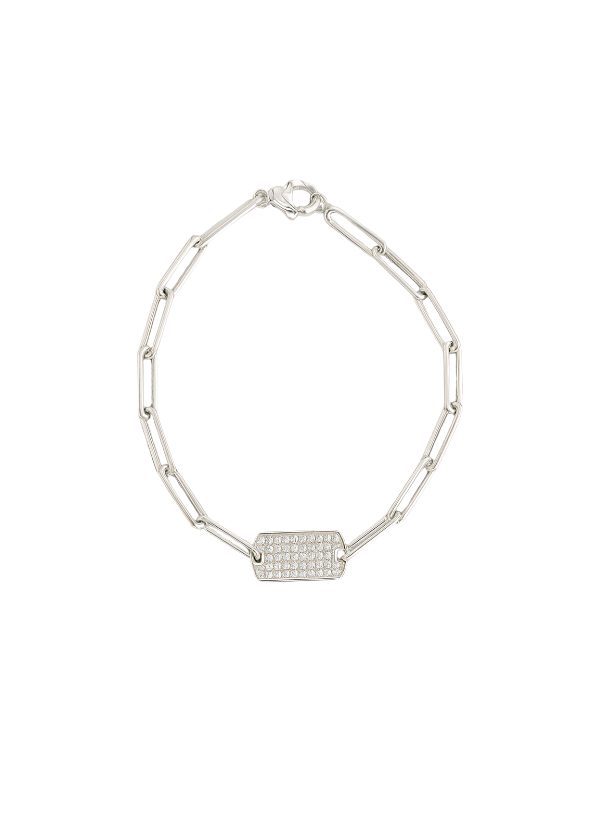 0.50ct Diamond 14K Gold Plated Chain Bracelet