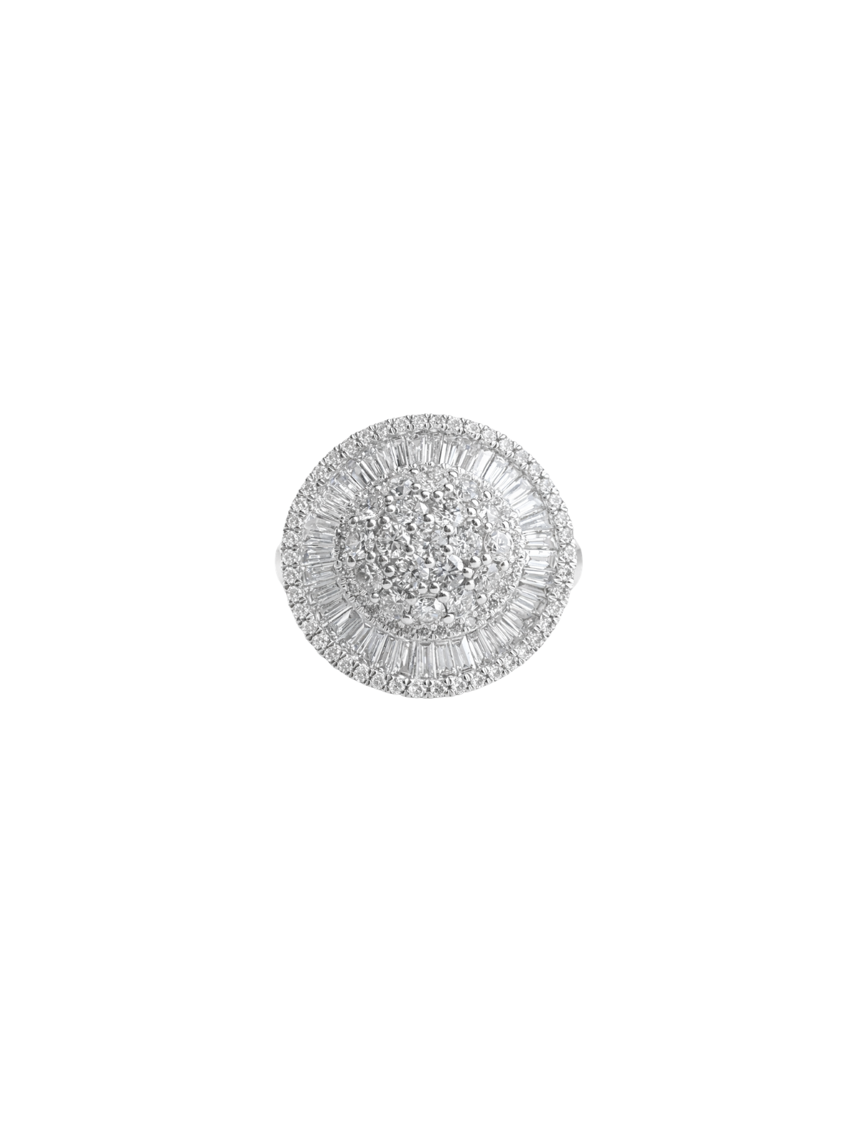 2.00ct Diamond 14K Gold Pave Cocktail Ring