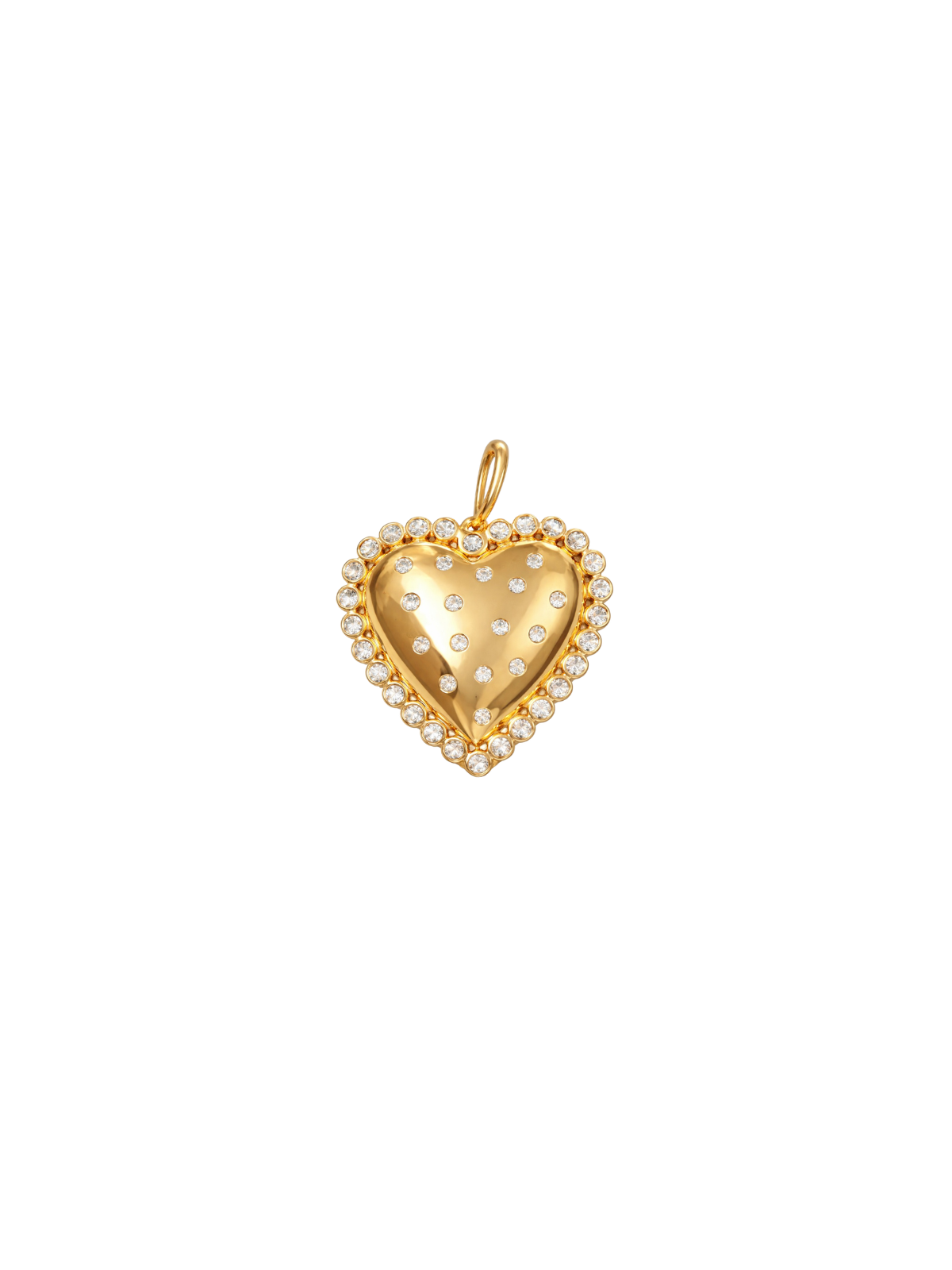 0.54ct Diamond 14K Gold Heart Pendant