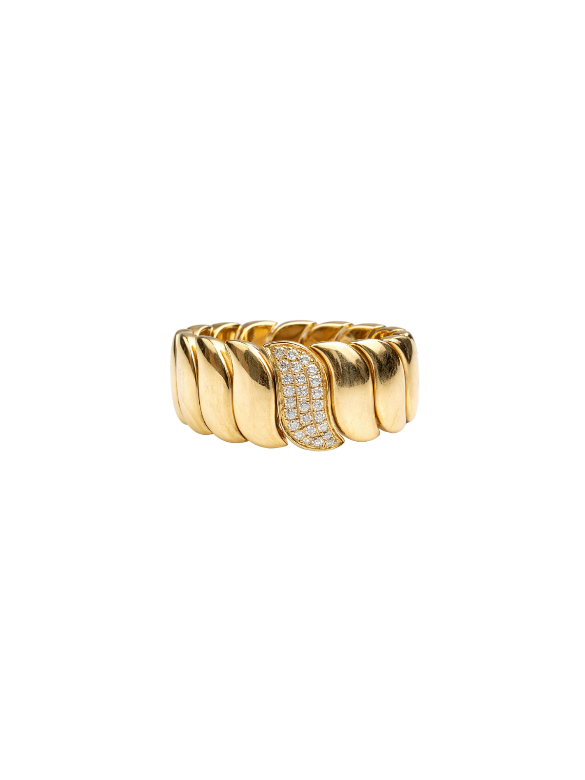 0.25ct Diamond 14K Gold Flexible Ring