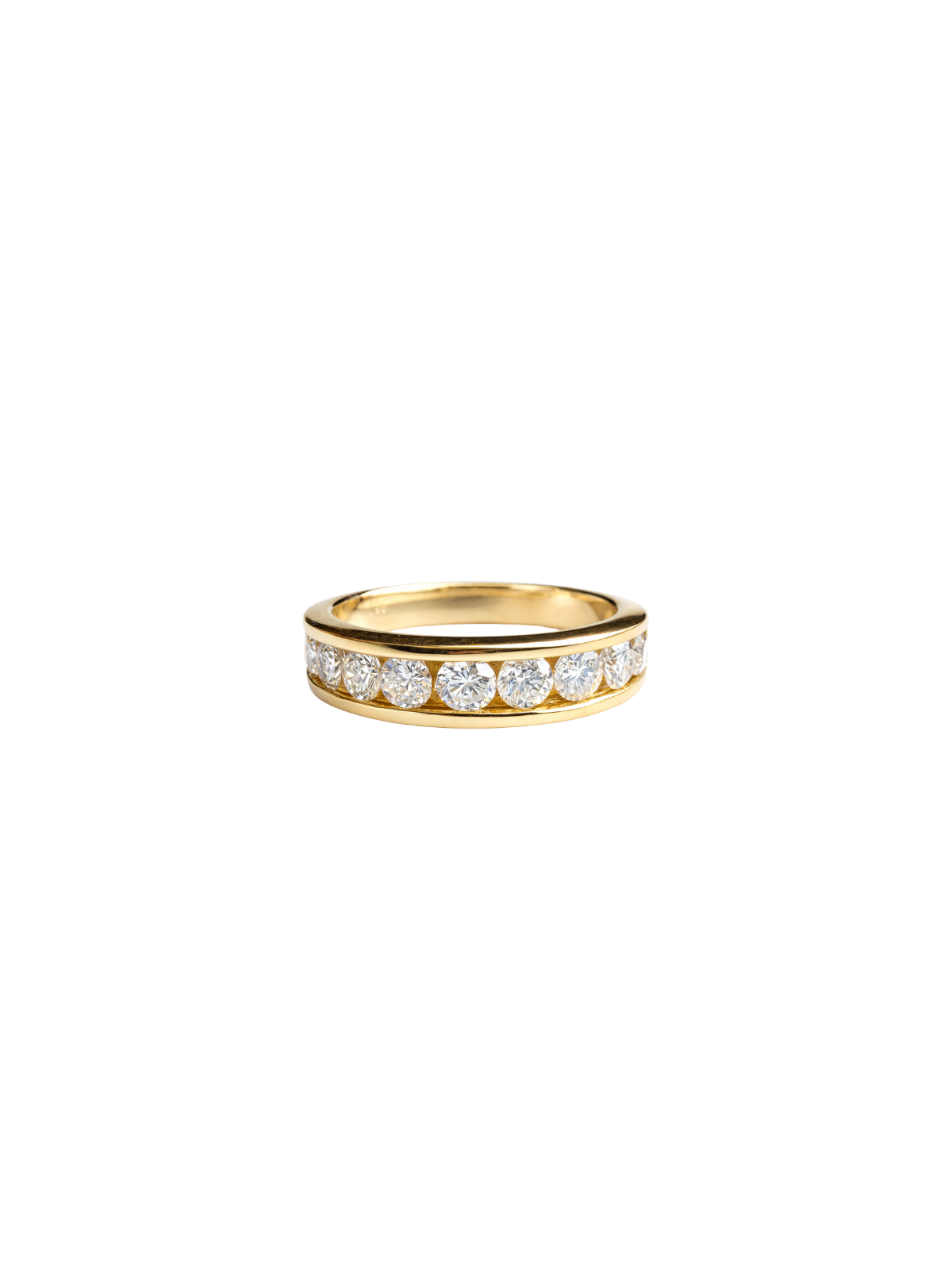 0.75ct Diamond 14K Gold Channel Set Ring