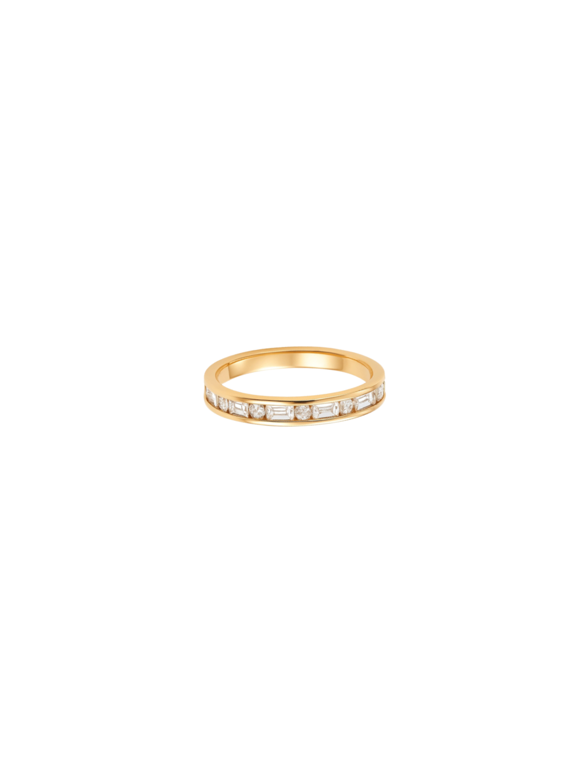 0.32ct Diamond 14K Gold Multi Shaped Band Ring
