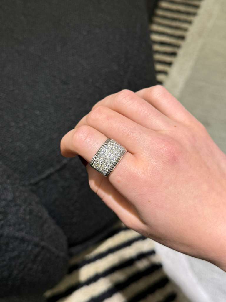 1.85ct Diamond 14K Gold Pave Ring