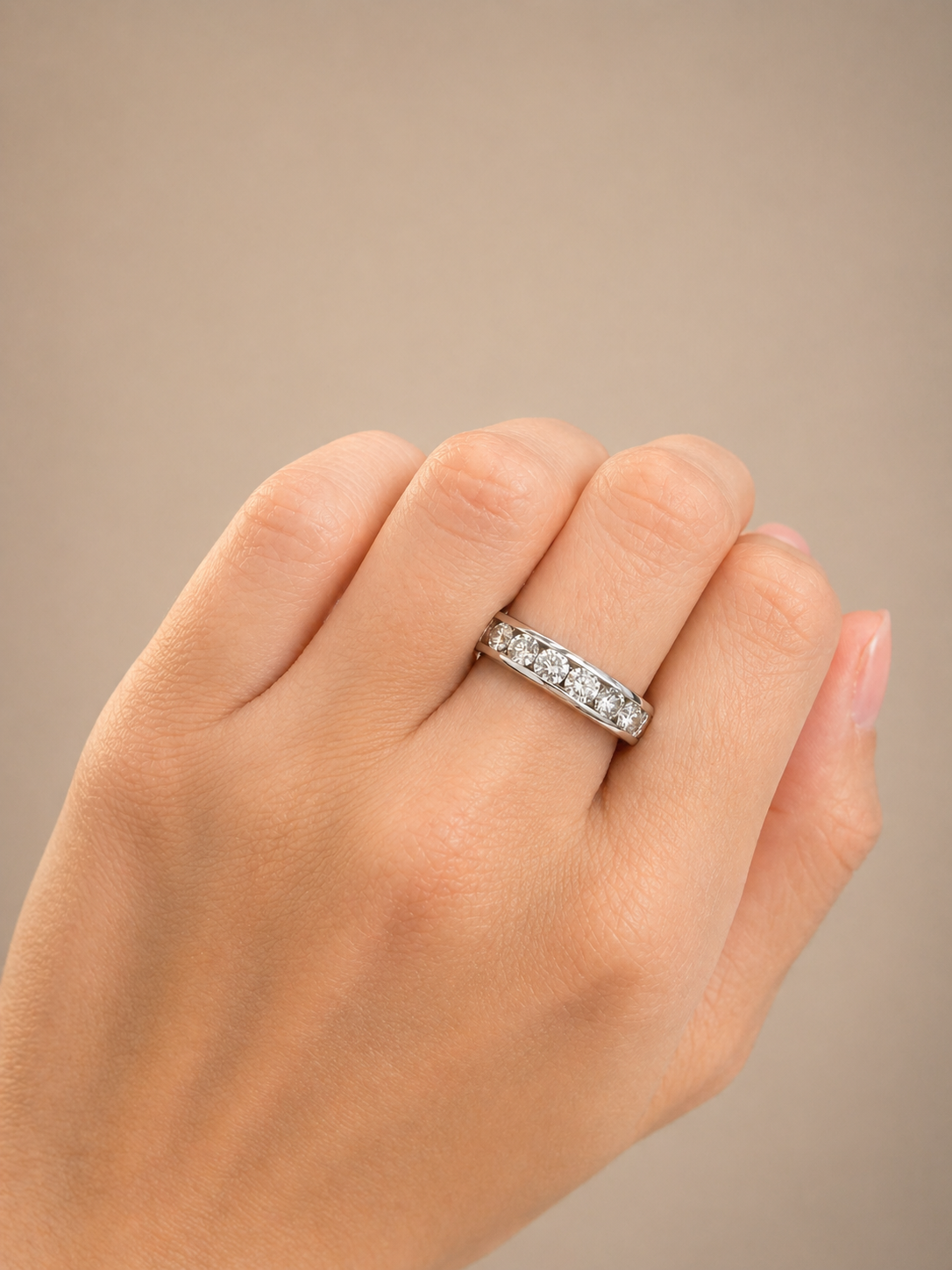 1.50ct Diamond 14K Gold Channel Set Ring